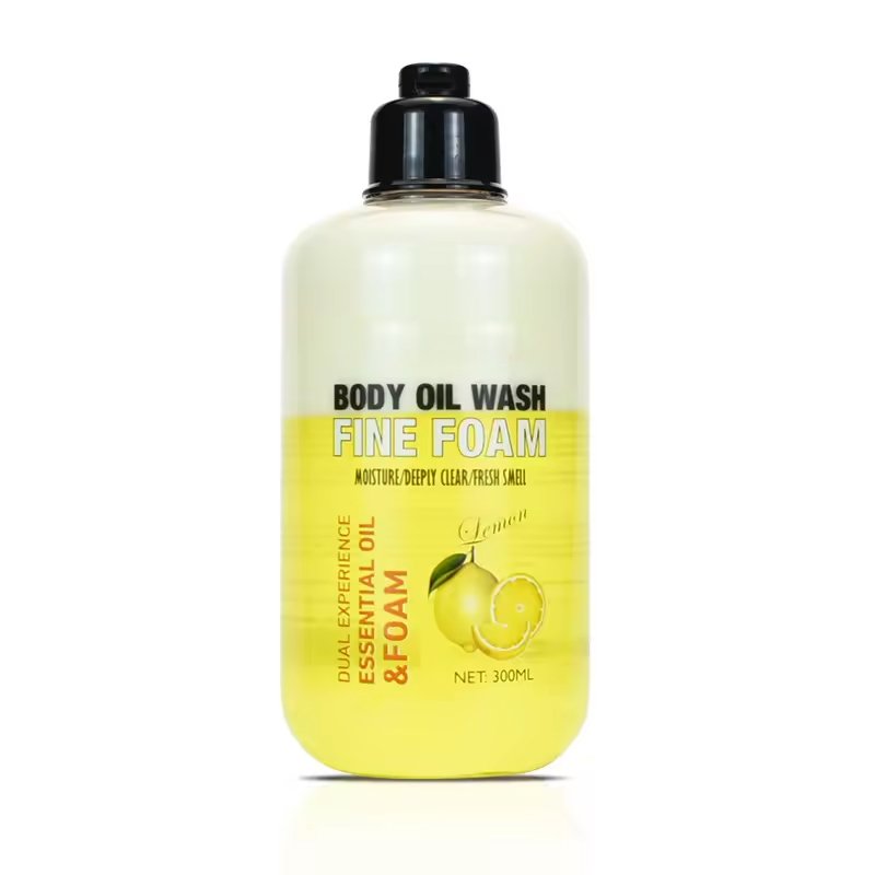 Private Label Green Apple Body Wash Gel Whitening Bath Oil Shower Gel Deep Cleaning And Moisturizing Body Wash Foam