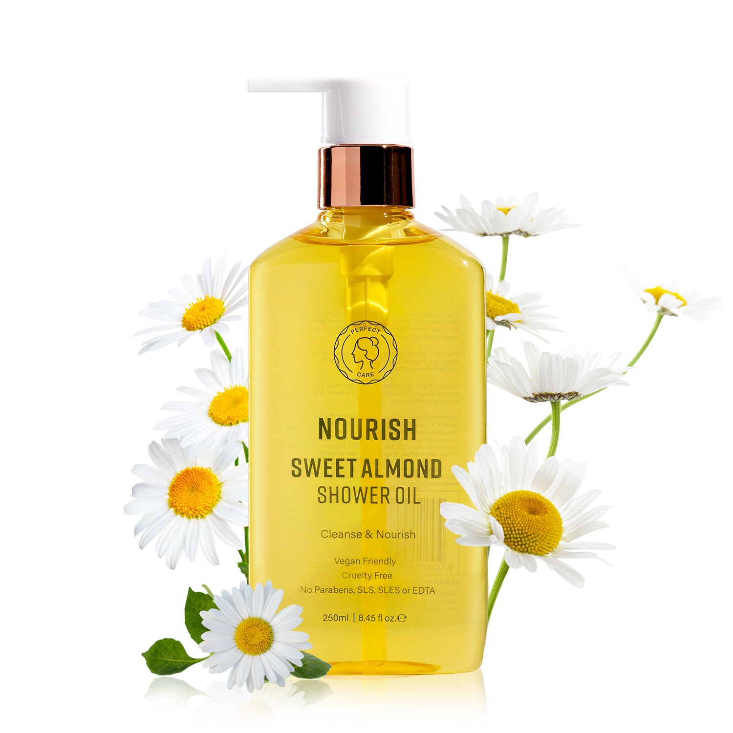 OEM Custom Natural Shower Gel Bath Oils Deep Cleaning Body Wash Organic Sweet Chamomile Shower Oil