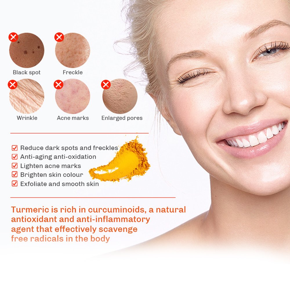 Moisturizing whitening turmeric ginger scrub, deep exfoliating chicken skin, moisturizing and softening skin keratin shower gel