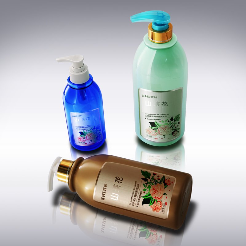 1000ml PET Ornamental Body Wash Bottle in Vase Shape Printed Lotion Packaging with Pump