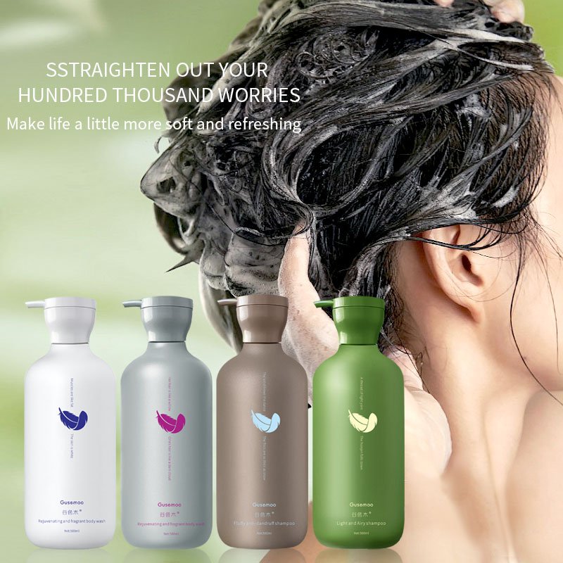 Gu Se Mu Beauty Products 500ml OEM/ODM Cleansing & Rejuvenating Long Lasting Fragrance Skin Care Shower Gel for Home Hotel