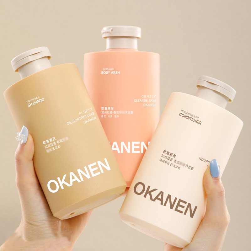 300ml 400ml 500ml Shampoo Bottle Matte Black Customize Cream PE Plastic Soft Touch Squeeze Bottle Lotion Butter Scrub Bottle