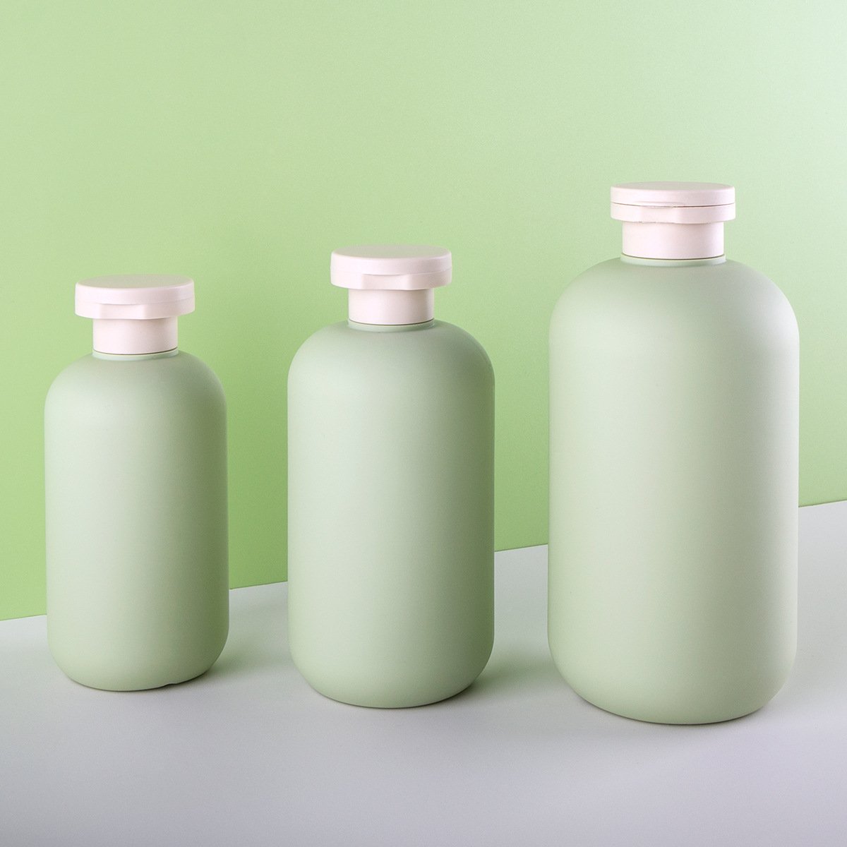 Empty Amber Blue PET 500ml Shampoo shower gel Lotion Pump Bottles for shampoo and conditioner bottles hair care