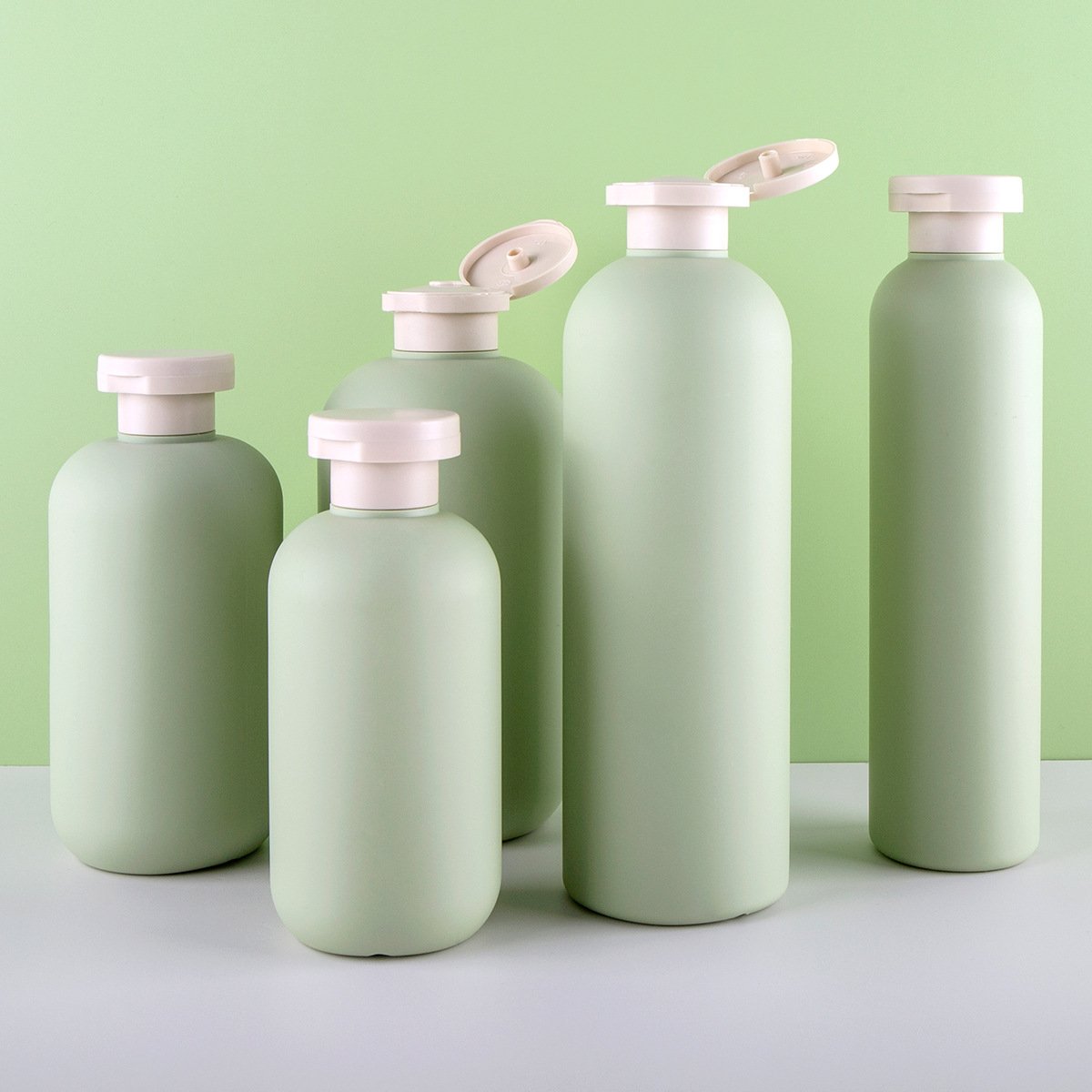 Empty Amber Blue PET 500ml Shampoo shower gel Lotion Pump Bottles for shampoo and conditioner bottles hair care