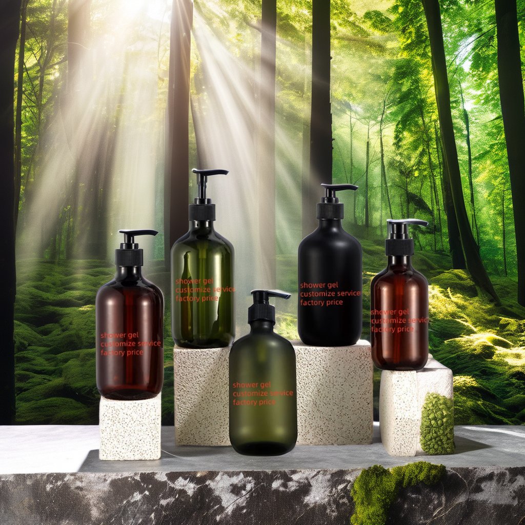 Customized fruit ingredients shower gel lotion private label