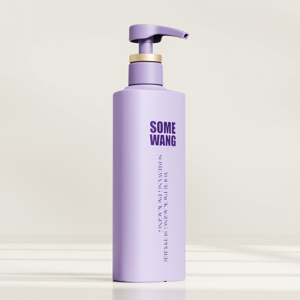 New Arrival Customized PE Matte Bottle Plastic Special Shape Bottle with Lotion Pump for Shampoo