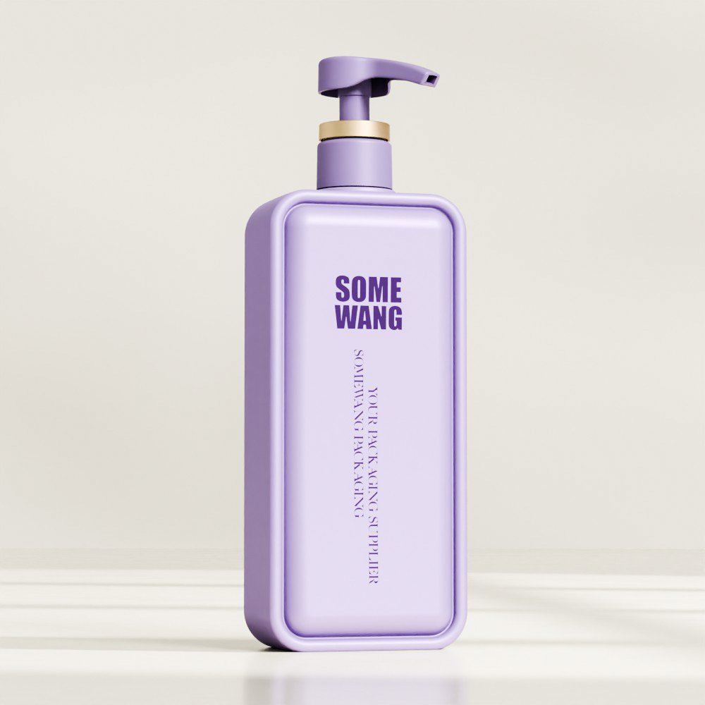 New Arrival Customized PE Matte Bottle Plastic Special Shape Bottle with Lotion Pump for Shampoo