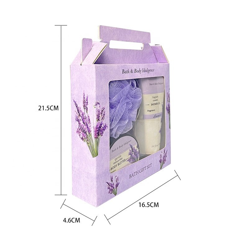 Customized OEM Private Label Natural Scent Personal Shower Gel Body Butter Bath Gift Set