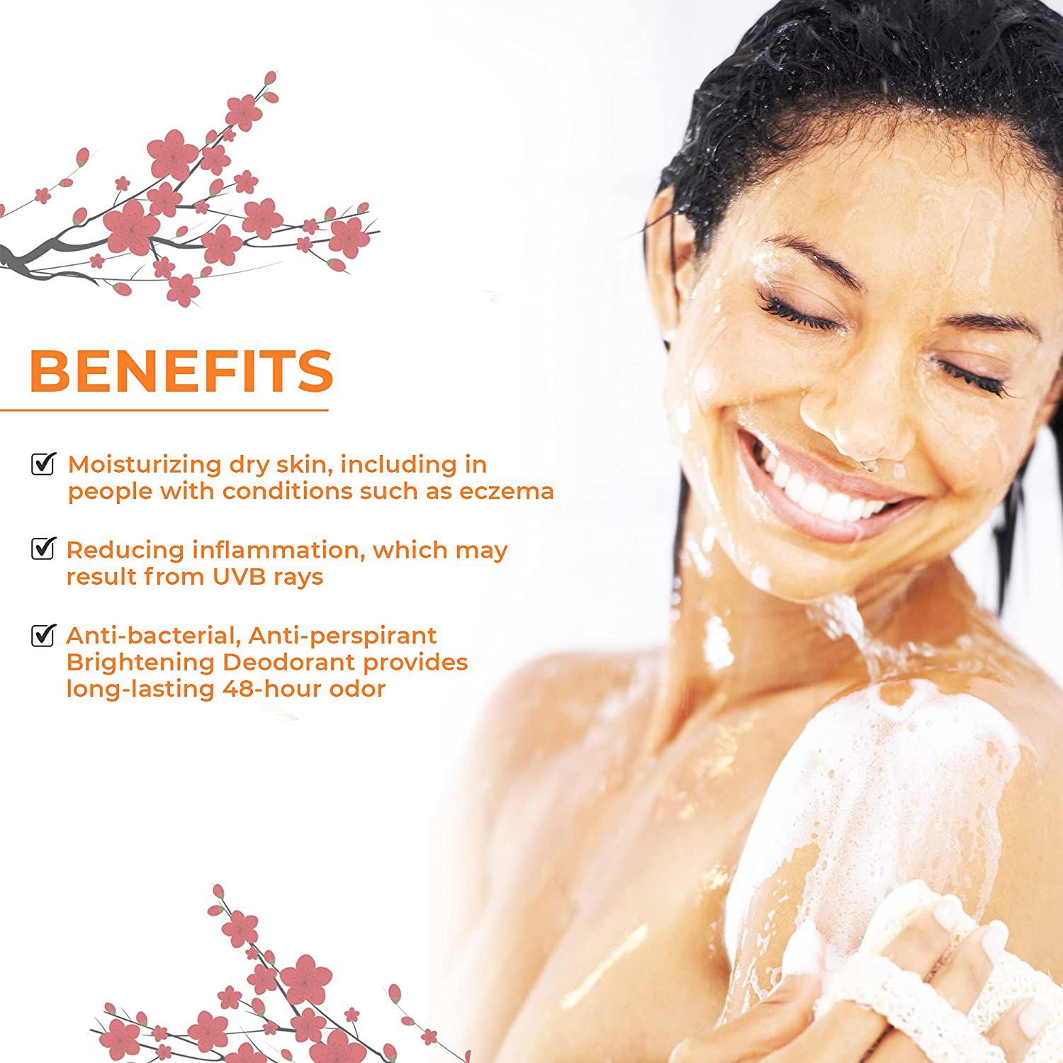 Body Wash Private Label Wholesale Organic Natural Shea Butter Coconut Oil Whitening Exfoliating Body Shower Gel Body Wash