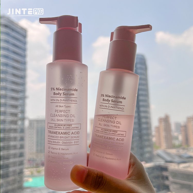Customized Cosmetic Packaging 4oz 8oz 150ml 250ml Plastic Makeup Remover Oil Body Lotion Shower Gels Shampoo Bottles With Pump