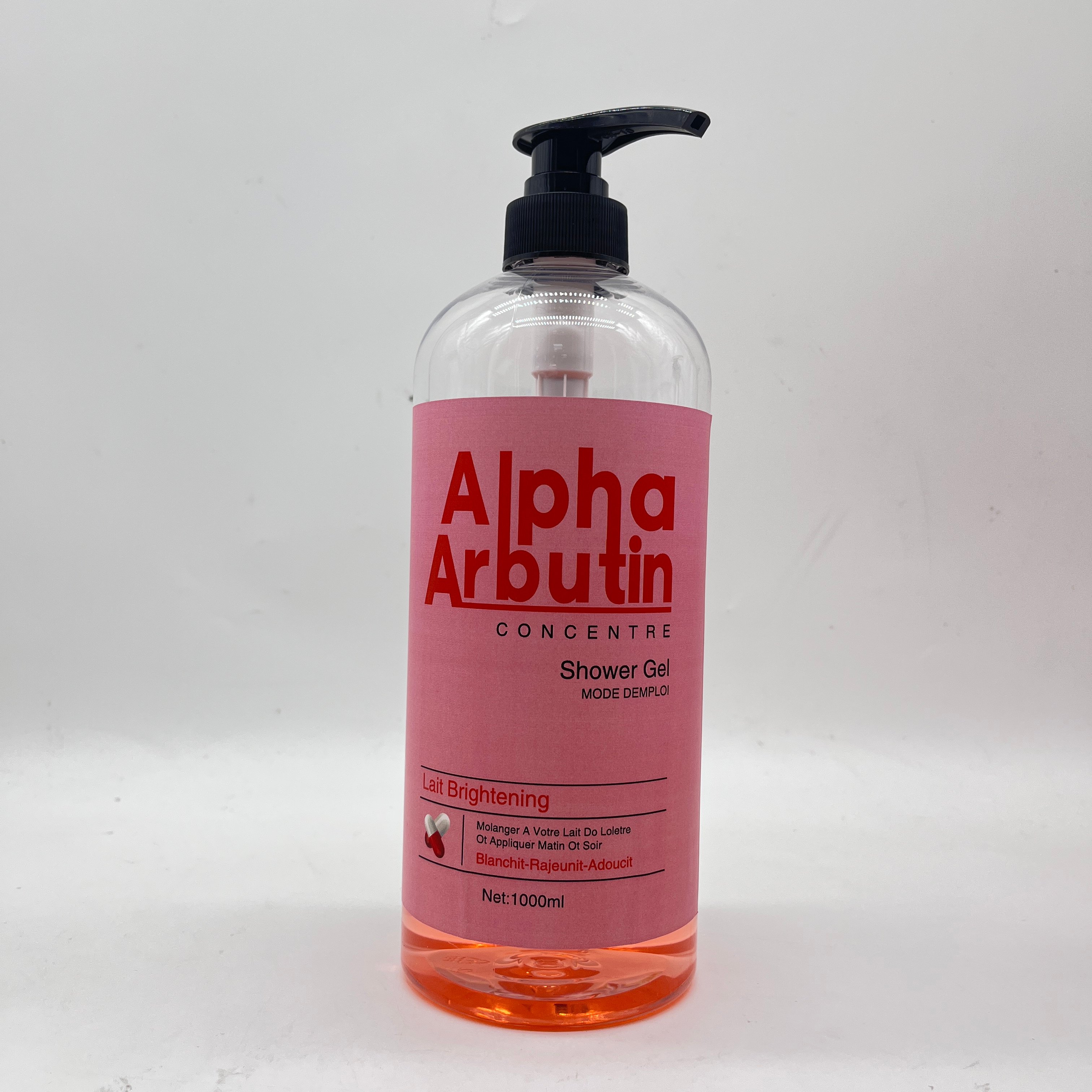 LERMO 1000ml wholesale Alpha Arbutinin Body Wash whitening Moisturizing Shower Gel Smooth Skin Care Body Wash