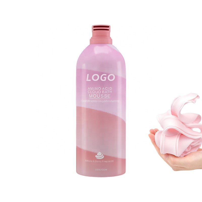 Manufacturer Wholesale Private Label OEM Private Label Organic Ingredient Whitening Foaming Body Shower Gel Bathing Mousse