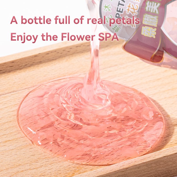 Body Wash Women Moisturizing, Shower Gel With Pump Natural Body Wash With Real Rose Petals Deep Moisture For Dry Skin