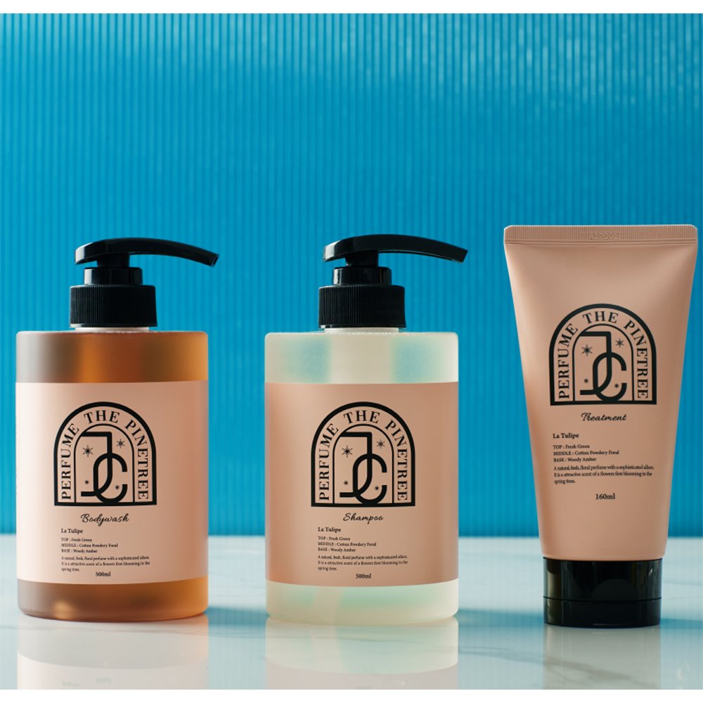 Hot Selling Shower Gel JC pinetree La Tulipe perfume Bodywash Mild Type Luxurious Floral Scent Exfoliate Made in Korea