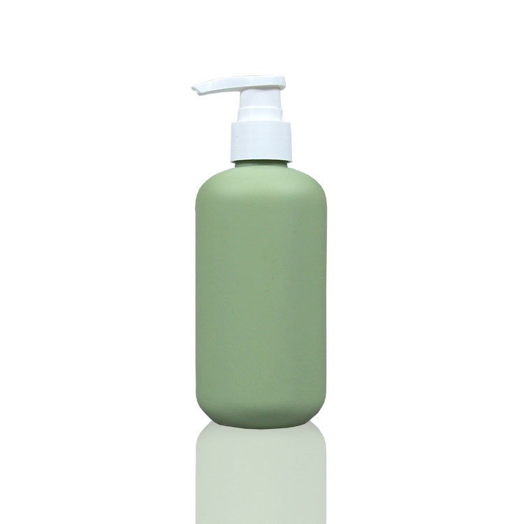 High-quality 200/250/300/400/500ml Green Light Green/brown Plastic Empty Shampoo Bottles With Flip Top Cap