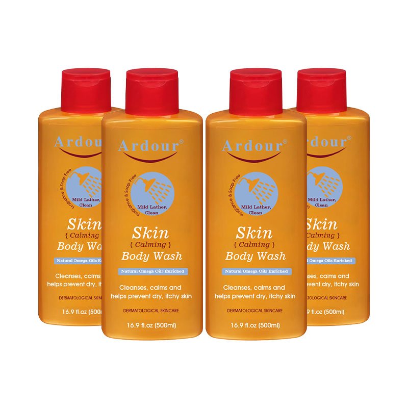 OEM body wash bottle 500ml Dry Normal Skin Moisturizing BODY wash Fragrance Soap and Dye-free Skin Calming Body Wash