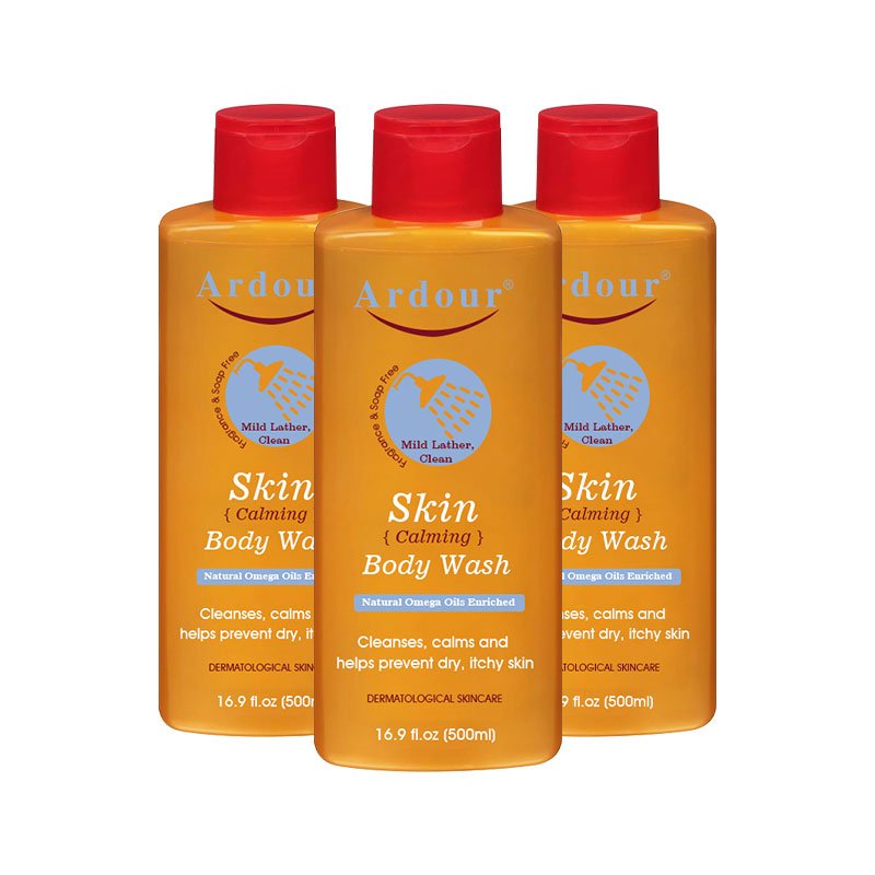 OEM body wash bottle 500ml Dry Normal Skin Moisturizing BODY wash Fragrance Soap and Dye-free Skin Calming Body Wash