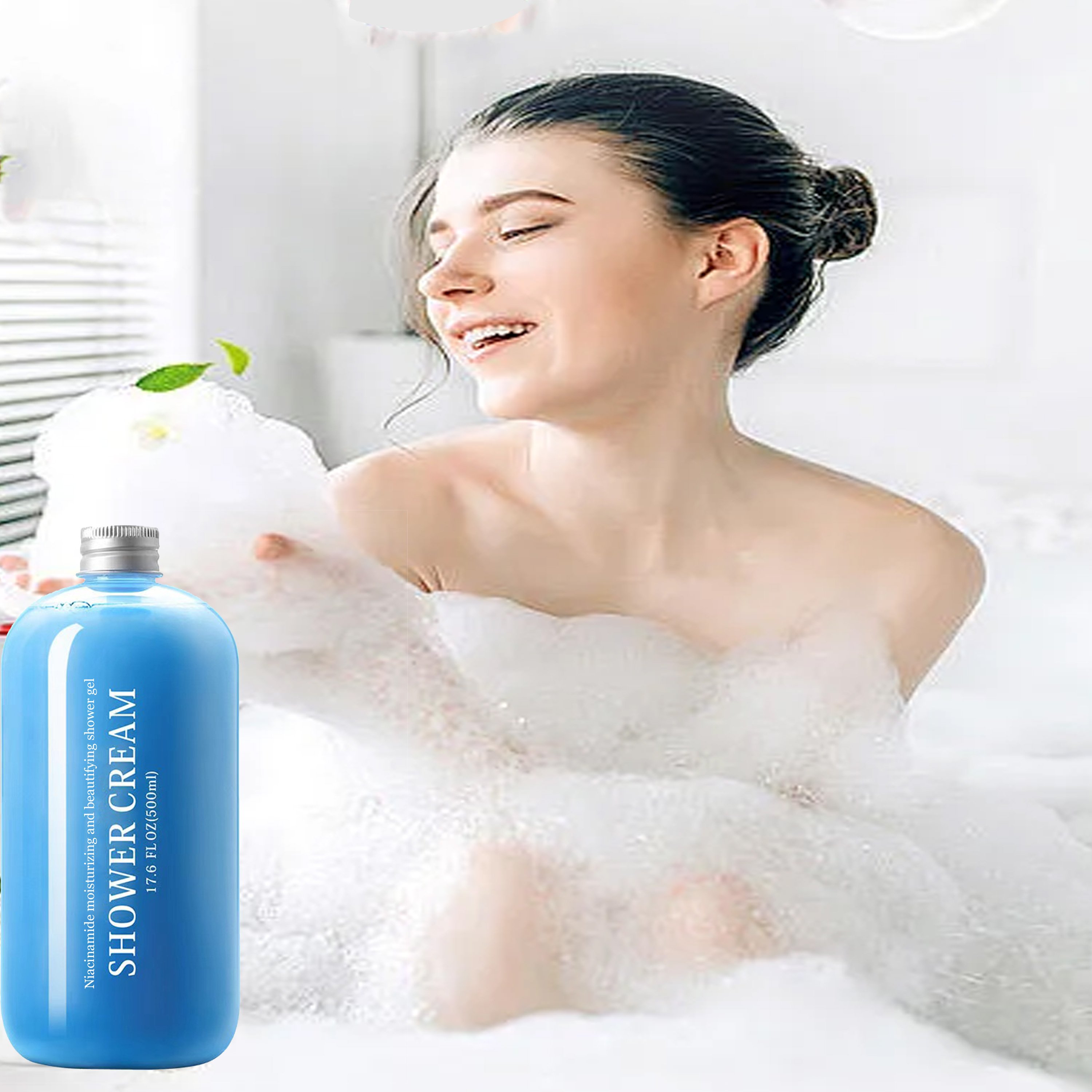 ODM/OEM Natural Flavor Whitening Shower Gel Organic Niacinamide Deep Cleansing Niacinamide Whitening Shower Gel Wholesale