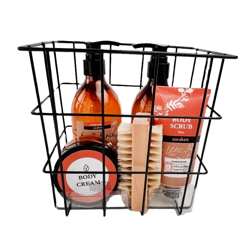 Private Label Bath Sets Natural 5 Piece Luxury Body Lotion Scrub Shower Gel Body Cream Wholesale Bath Gift Set