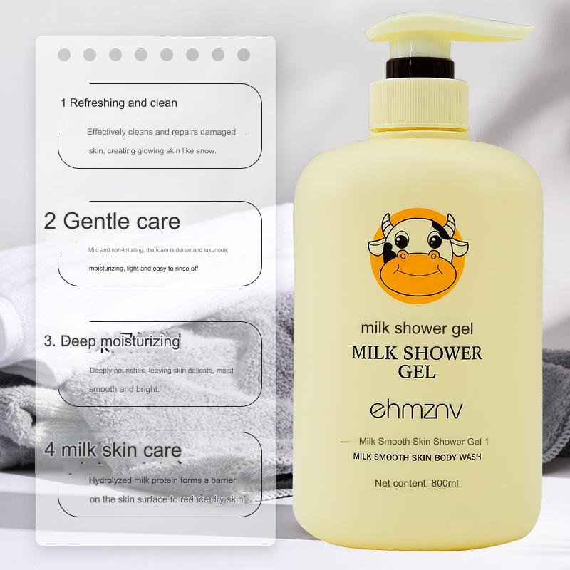 Lasting fragrance 800ml Body wash Milk body wash whitening body wash