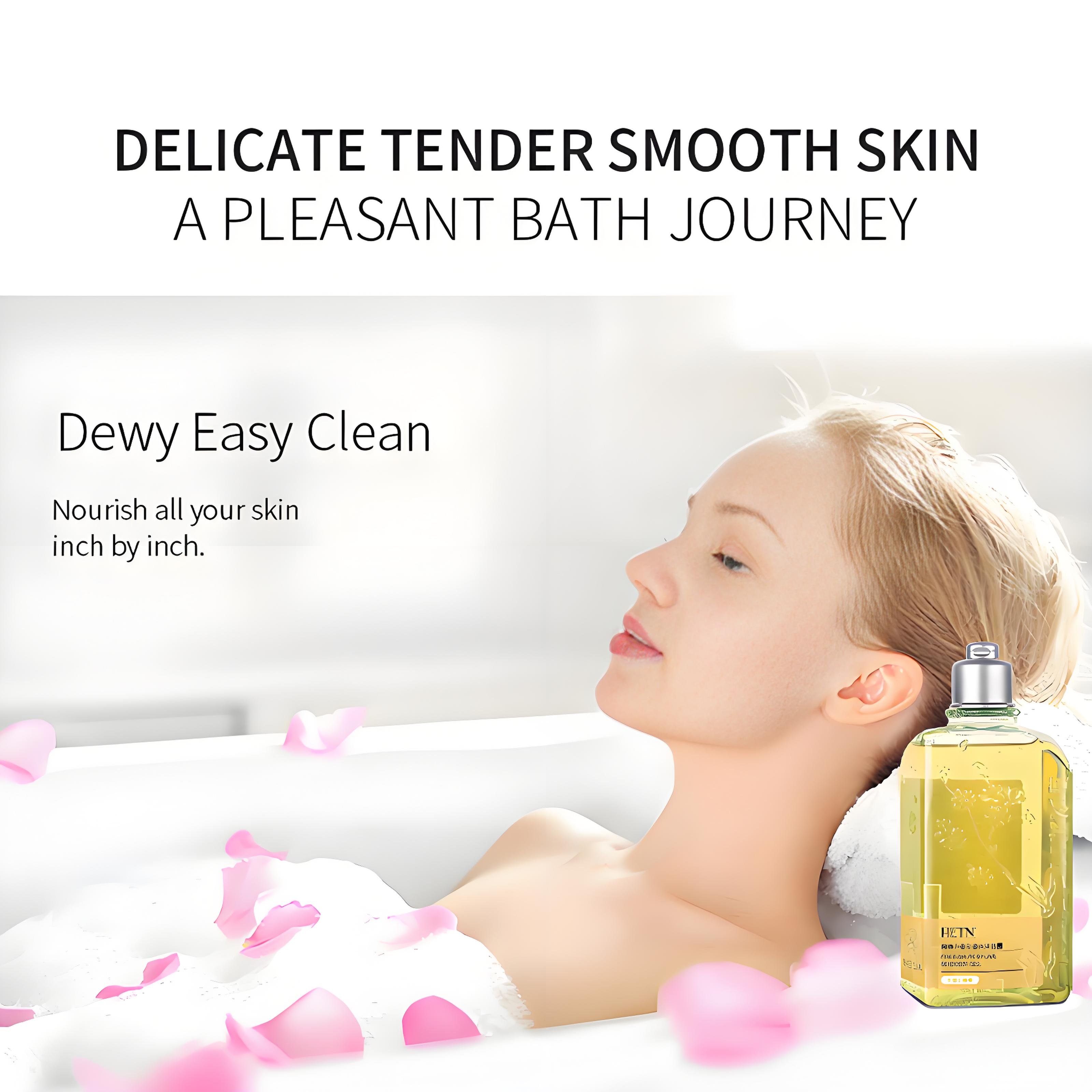OEM Best Sell 270ml elegant fragrance lasting fragrance Freesia perfume shower gel for deep cleaning skin care products
