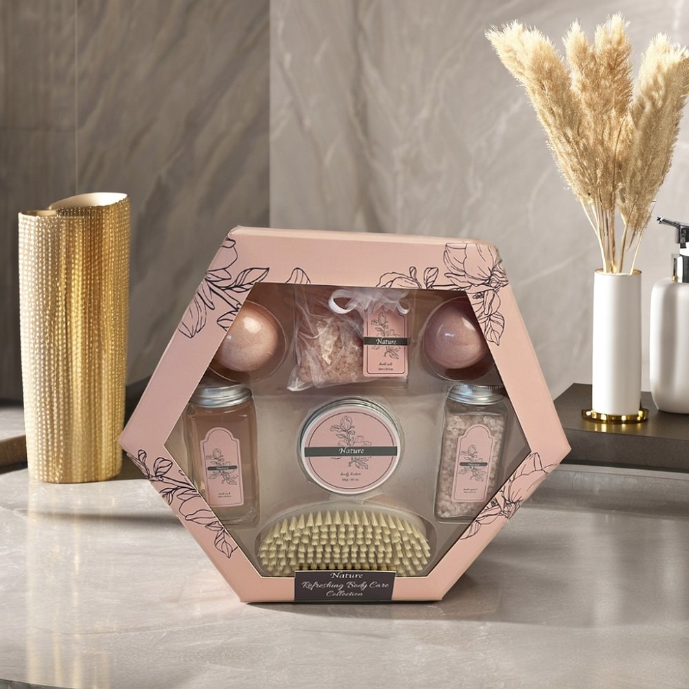 Hot Selling Women's Spa Bath Gift Set Wholesale Private Label Body Wash Shower Gel for Cleansing Moisturizing