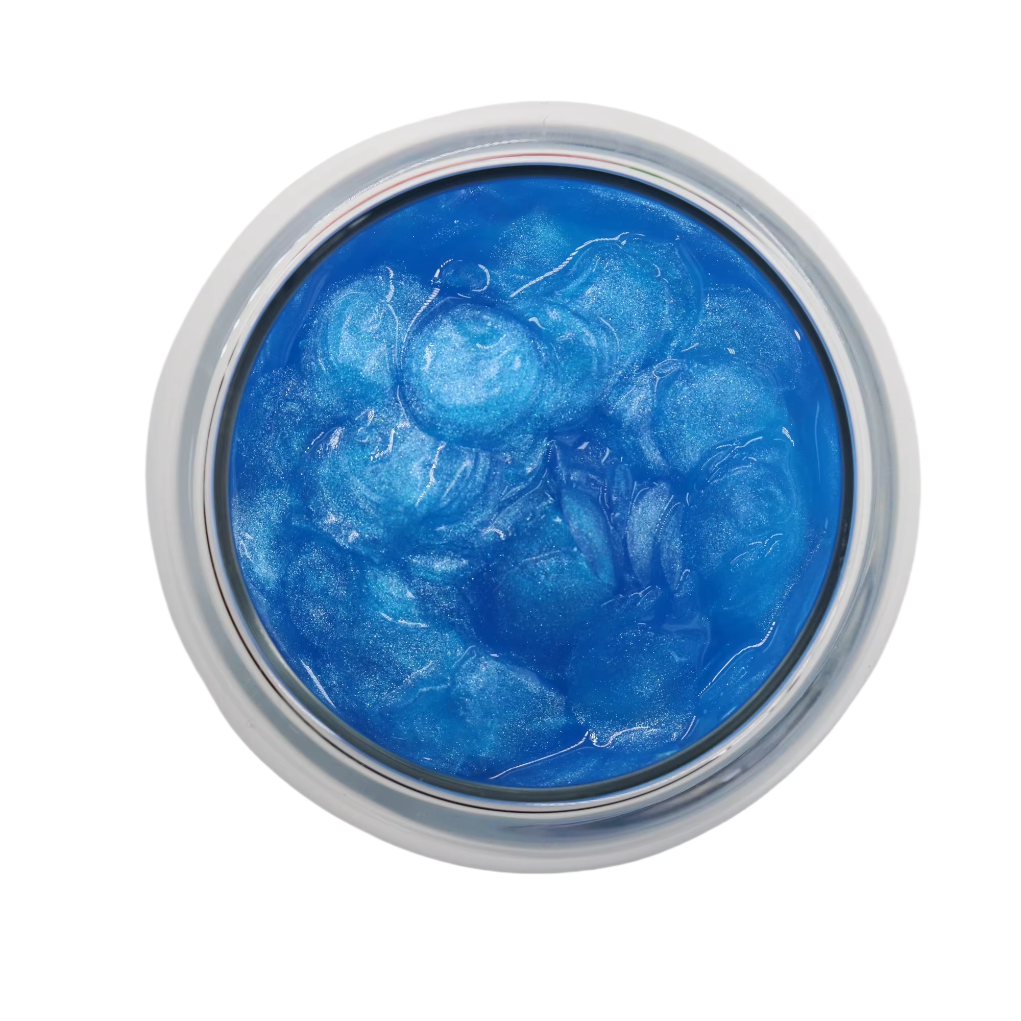 Pearl shimmer blue petals for shower gel, shampoo,cosmetic petals, chemical petals can encapsulate active ingredients