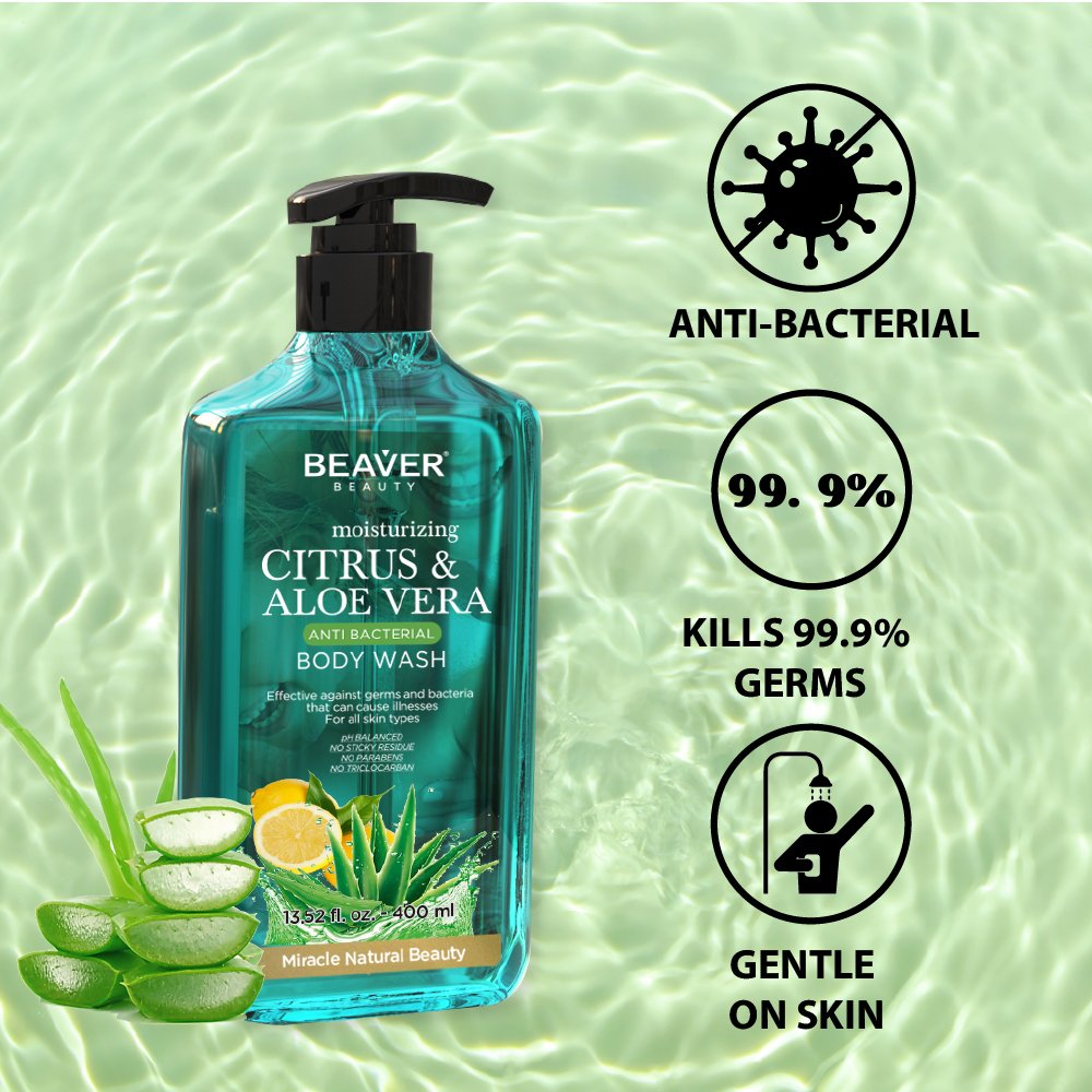 Private Label Organic Body Wash Gel for Moisturizing Anti Bacterial Citrus and Aloe Vera Lightening Shower Gel Bulk Body Wash
