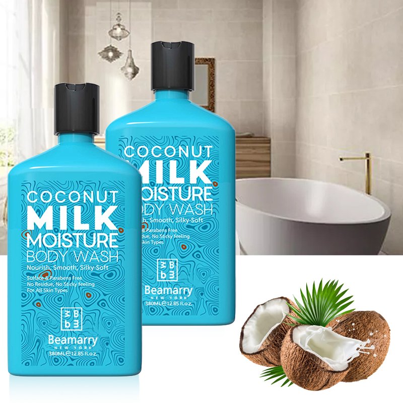 Wholesale Private Label Coconut Milk for All Skin Types Refreshing lightening Moisturizing shower gels whitening shower gel