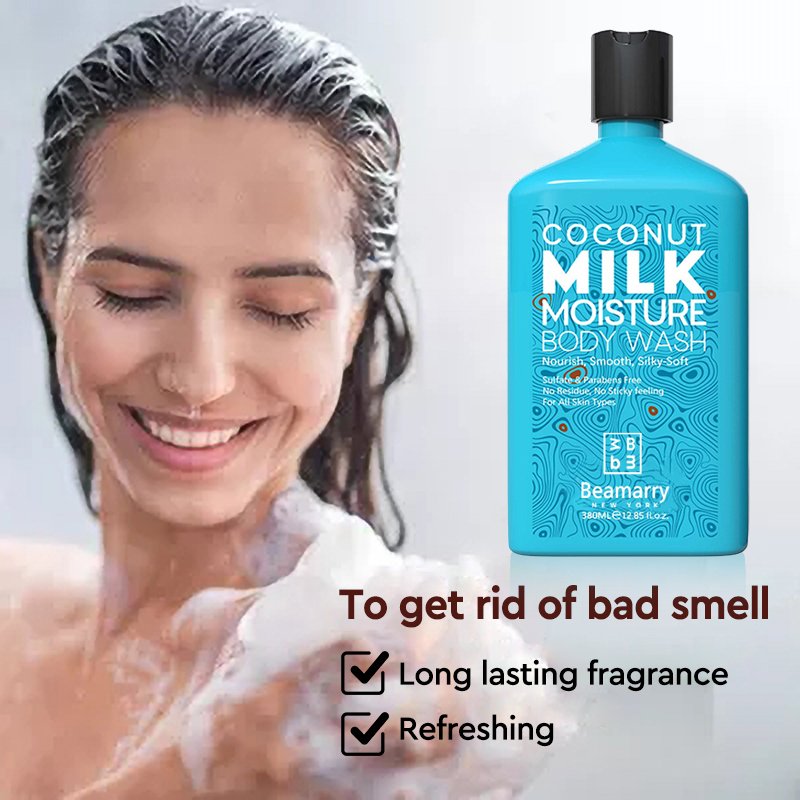 Wholesale Private Label Coconut Milk for All Skin Types Refreshing lightening Moisturizing shower gels whitening shower gel
