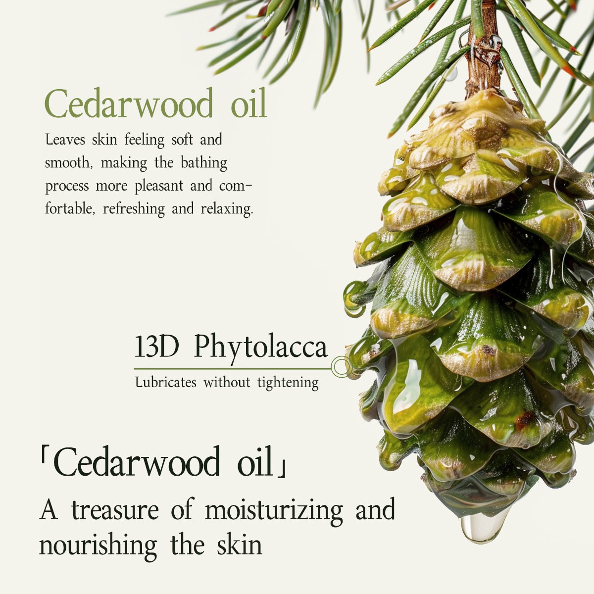 Cedarwood Cedar Wood Tree Essential Oil Fragrance Body Wash Rejuvenating Relaxing Your Skin Healthy Spa Bath Shower Gel 500ml