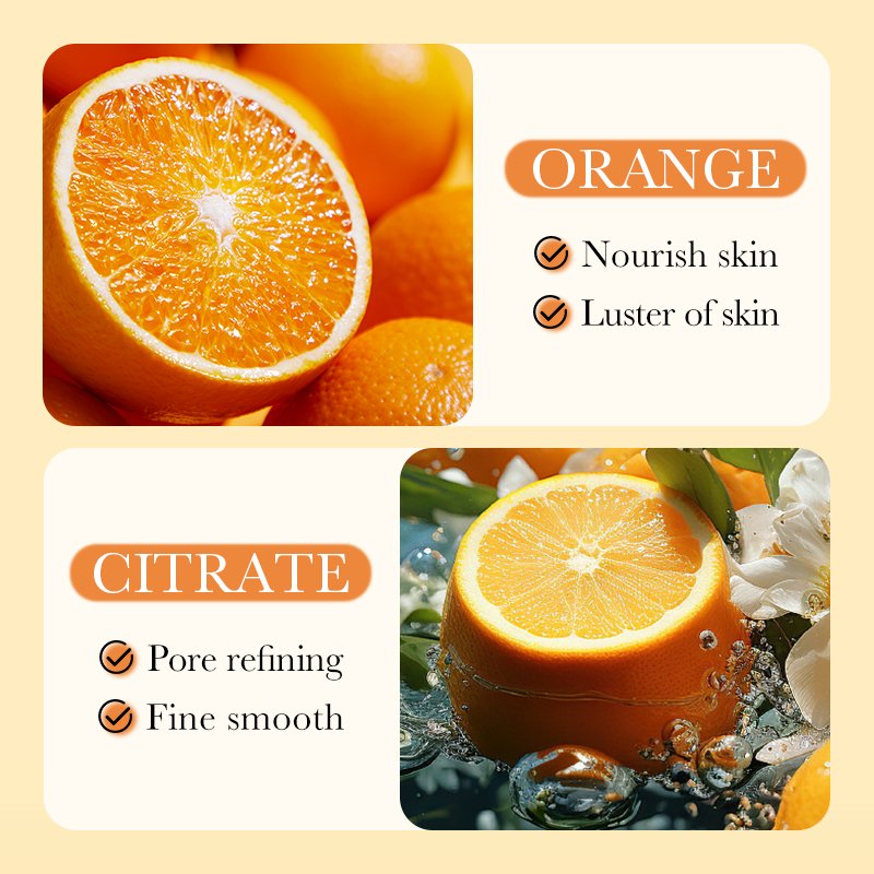 OEM SADOER Private Label Natural Organic Body Wash Fruit Peach Vitamin C Extract Hydrating Lightening Whitening Scrub Shower Gel