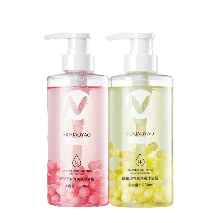 Shower Gel Mu Xiao Yao Cherry Blossom Pearl Skin-beautifying, Comfortable, Fragrance-retaining, Moisturizing, Water-lockin