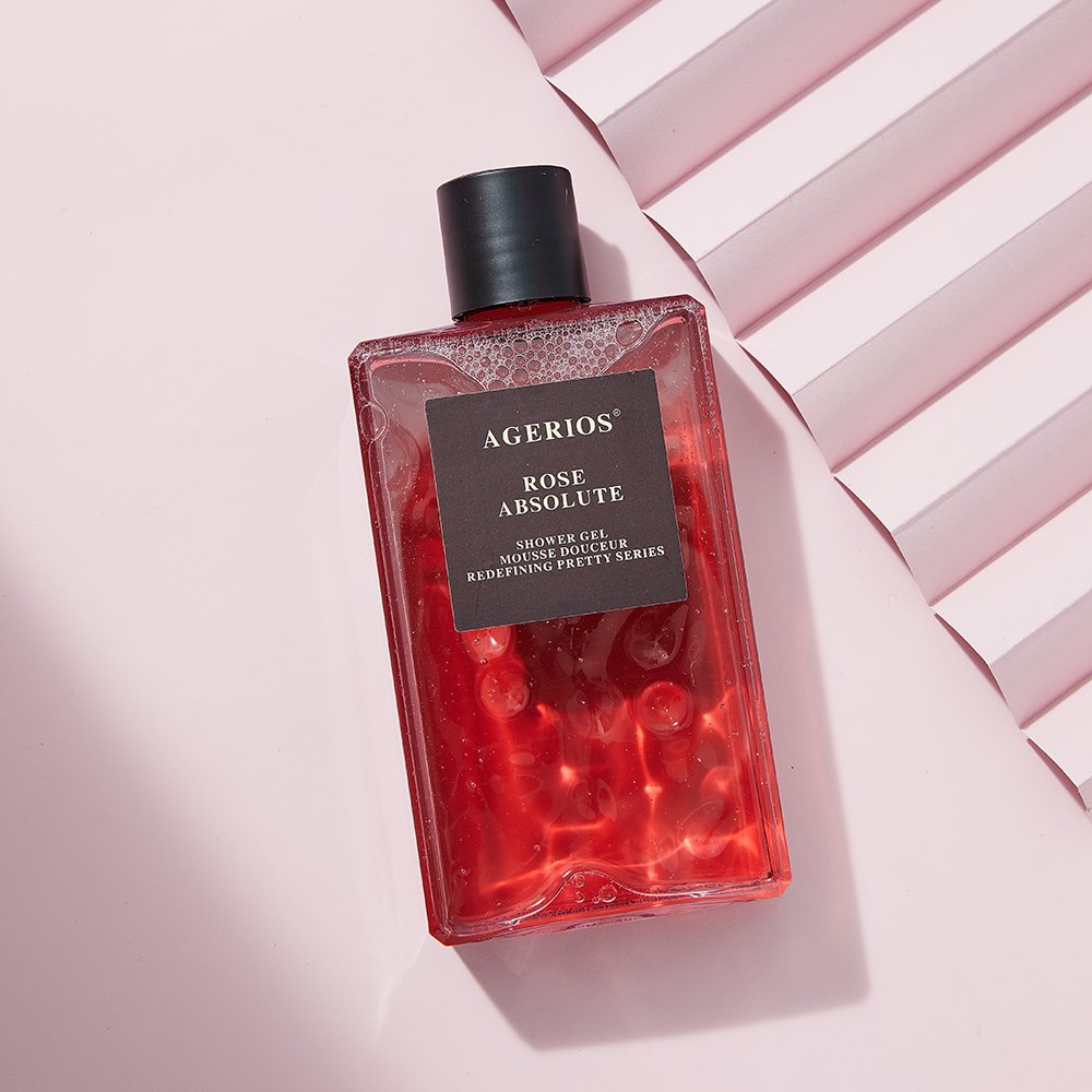 Agerios OEM ODM Good Smell Flavours Unisex Body Lotion Long Lasting Shower Gel for Hotel Family