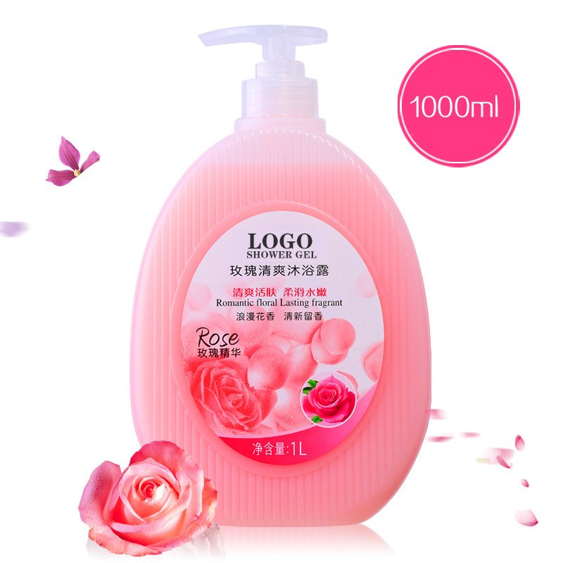 Organic 1000ml Lasting Fragrant Shower Gel Milk Nourishing Body Wash
