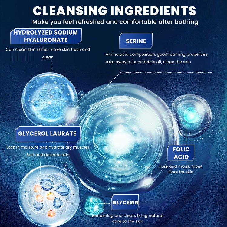 Body Care Long-Lasting fragrance Hydration Sea Salt Amino Acid Refreshing Shower Gel