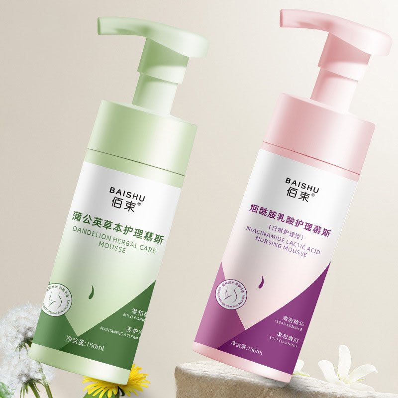 Women's private care mousse 150ml intimate cleansing, refreshing mild deodorization, fragrance retention cleansing solution