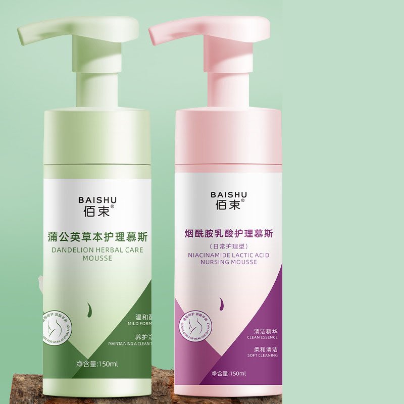 Women's private care mousse 150ml intimate cleansing, refreshing mild deodorization, fragrance retention cleansing solution