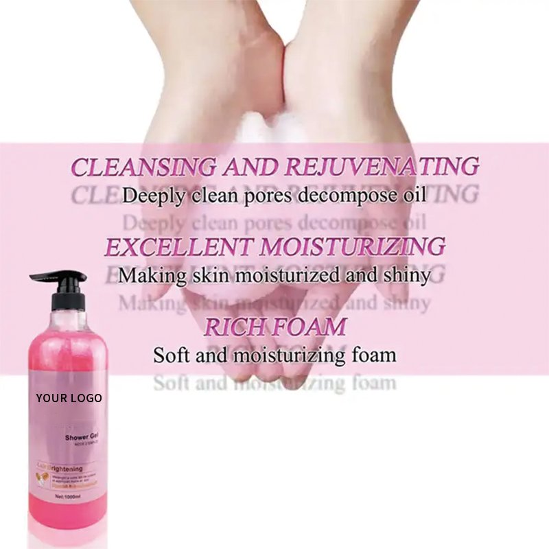 Exfoliating Silky Smooth Skin Foam Rich Moisturizing Gentle Lasting Fragrance 500ml Kojie Acid Scrubs Body Wash Shower Gel