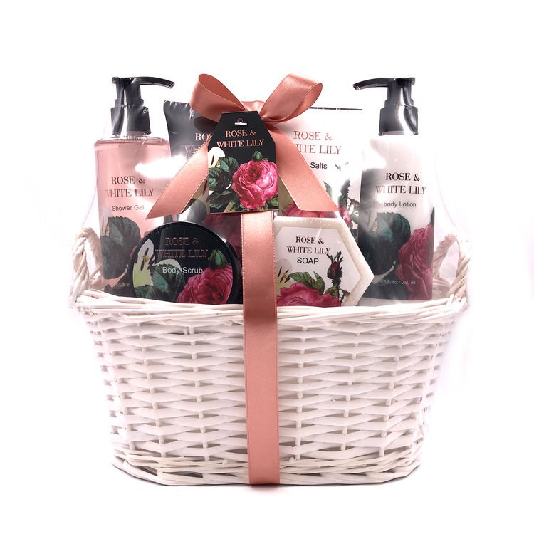 Private Label Bath basket shower gel gift soap spa body bath set