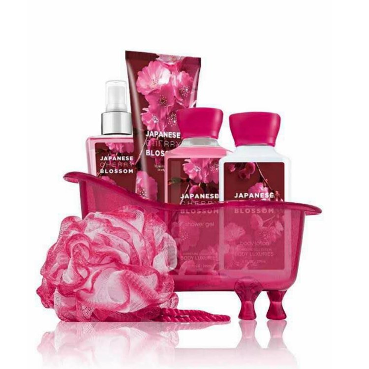 Private Label Bath basket shower gel gift soap spa body bath set