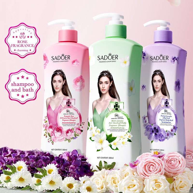 Bathing Set Rose Fragrance Shampoo Lavender Body Wash