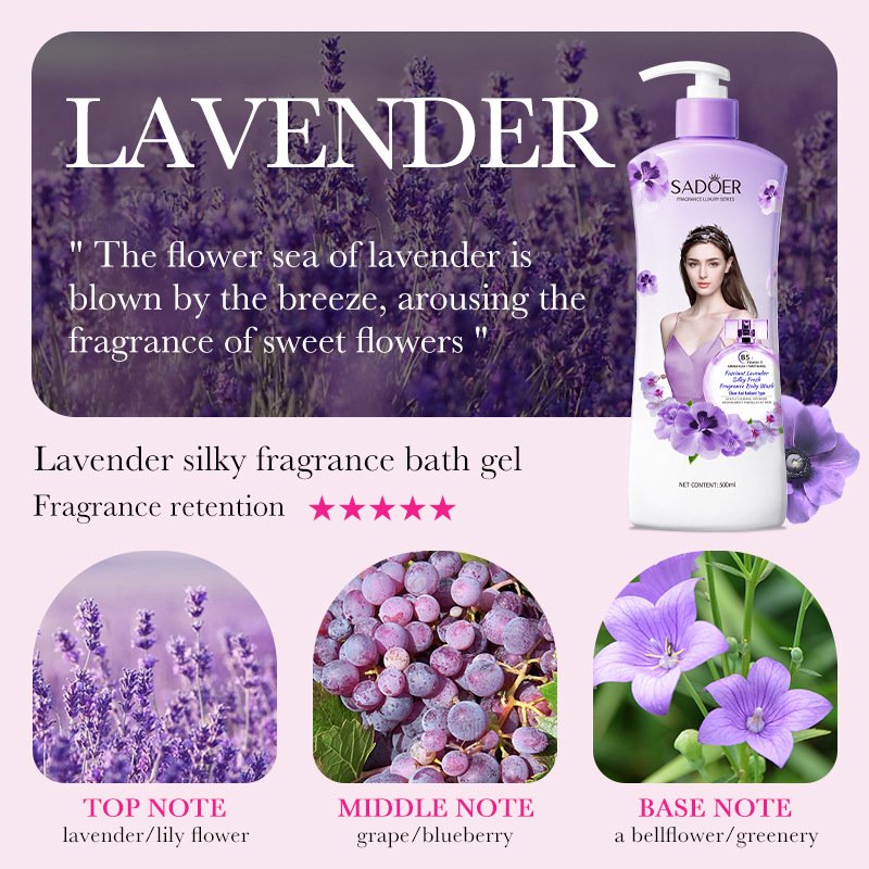 Bathing Set Rose Fragrance Shampoo Lavender Body Wash