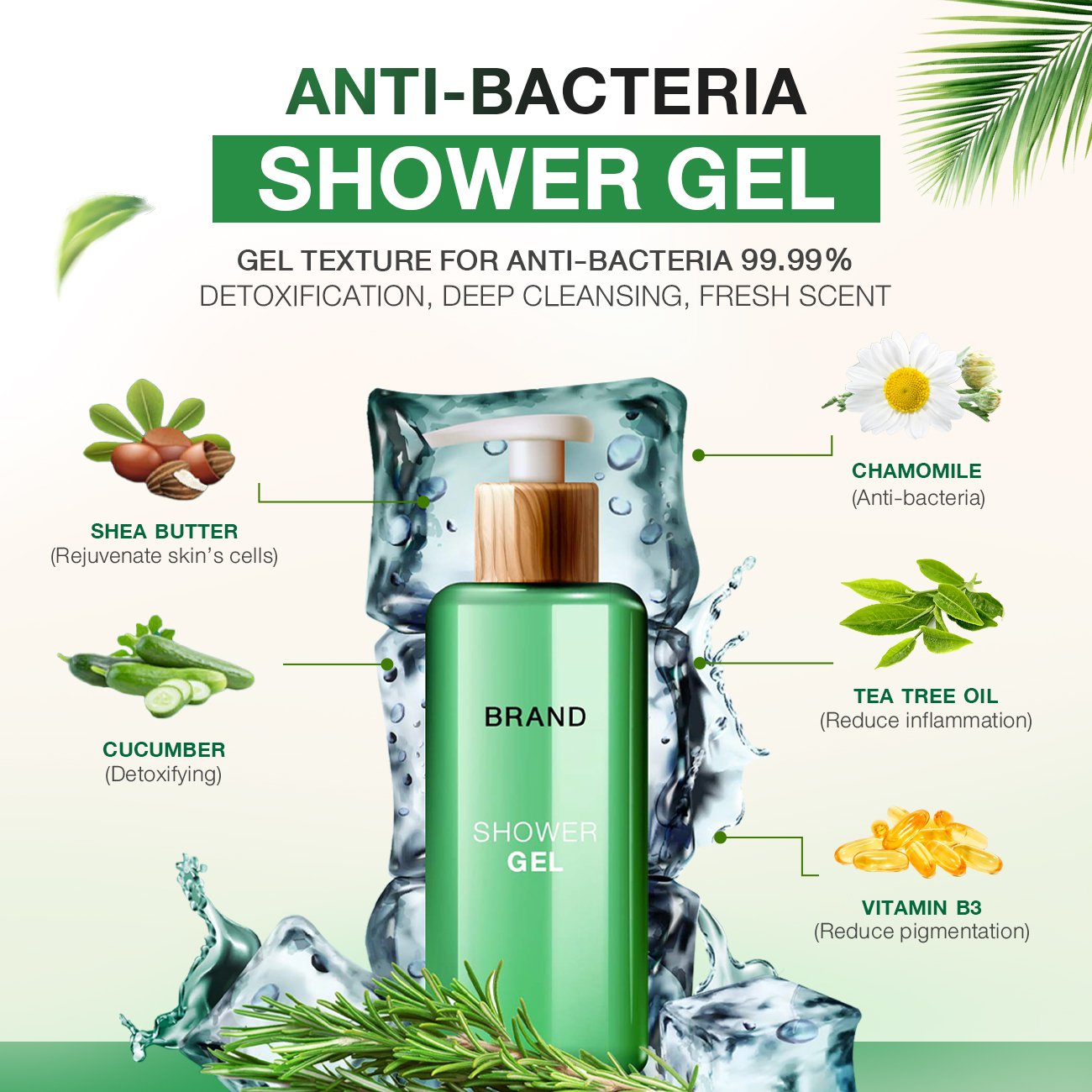 OEM Anti Bacteria Shower Gel