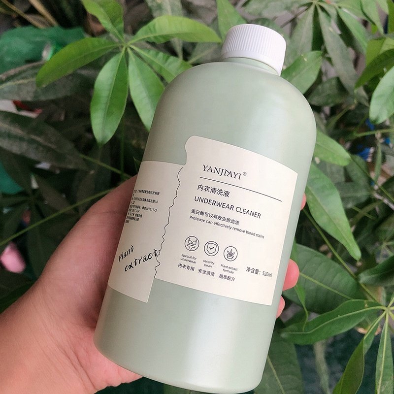 HDPE Packaging Green Plastic Shampoo Bottles Lotion Container Soft Touch Shower Gel Bottle 250ml 260ml 300ml 400ml 500ml
