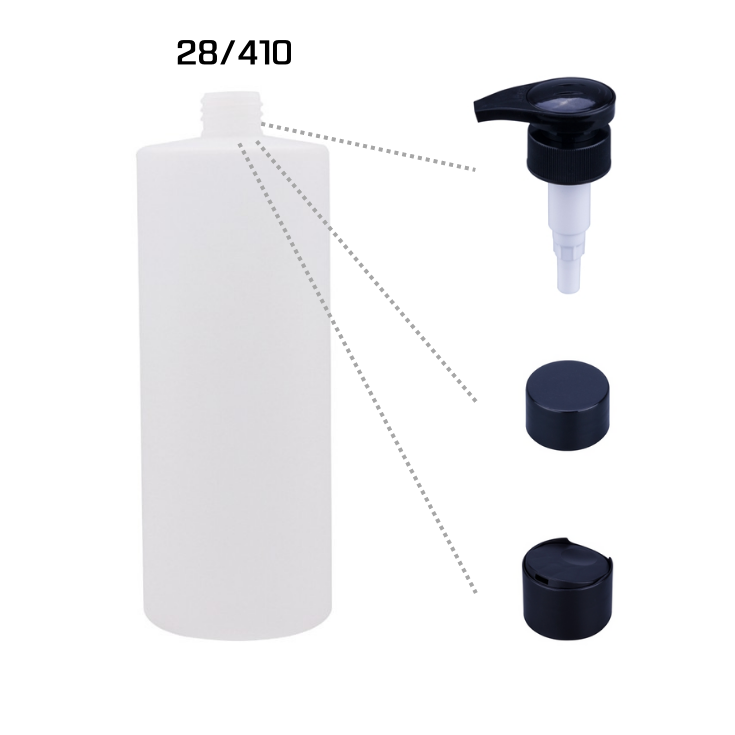 Large Capacity 1000ml Cylinder Liquid hdpe Plastic Bottle For Oil Lube Shower Gel Cleanser