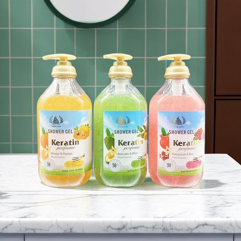 Body Wash Perfume Fruit Shower Gel Scrub Acne Body Wash Aromatherapy Coconut Exfoliating Bath Shower Gel