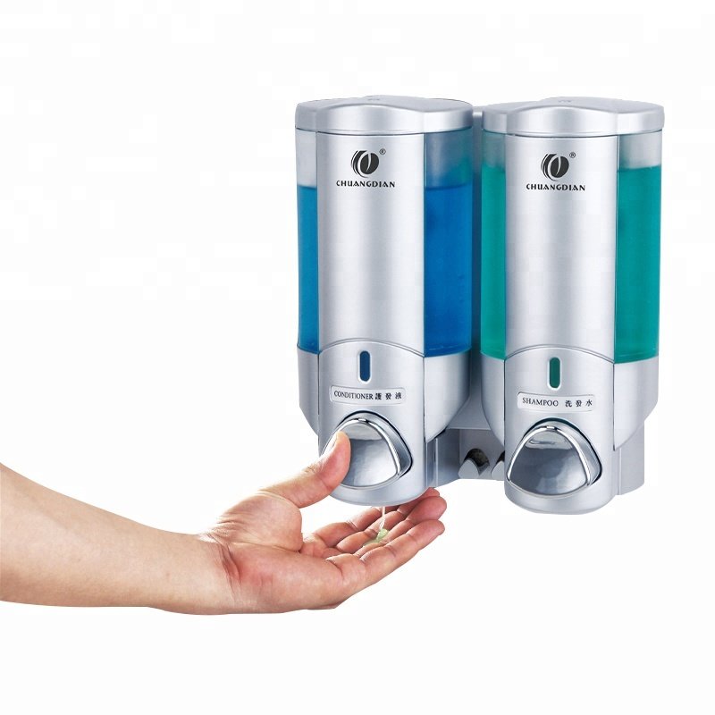 Chuangdian New 200ML*2 Bathroom manual hand gel dispenser