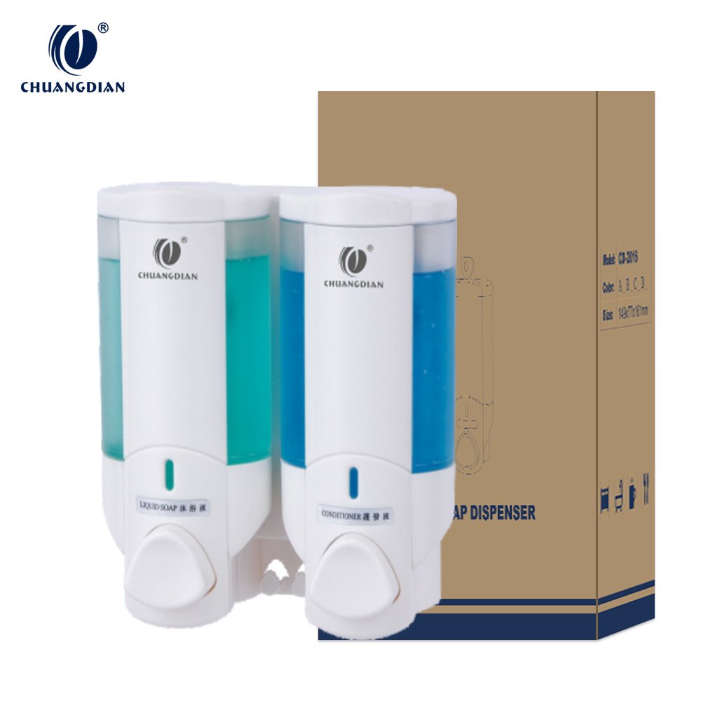 Chuangdian New 200ML*2 Bathroom manual hand gel dispenser