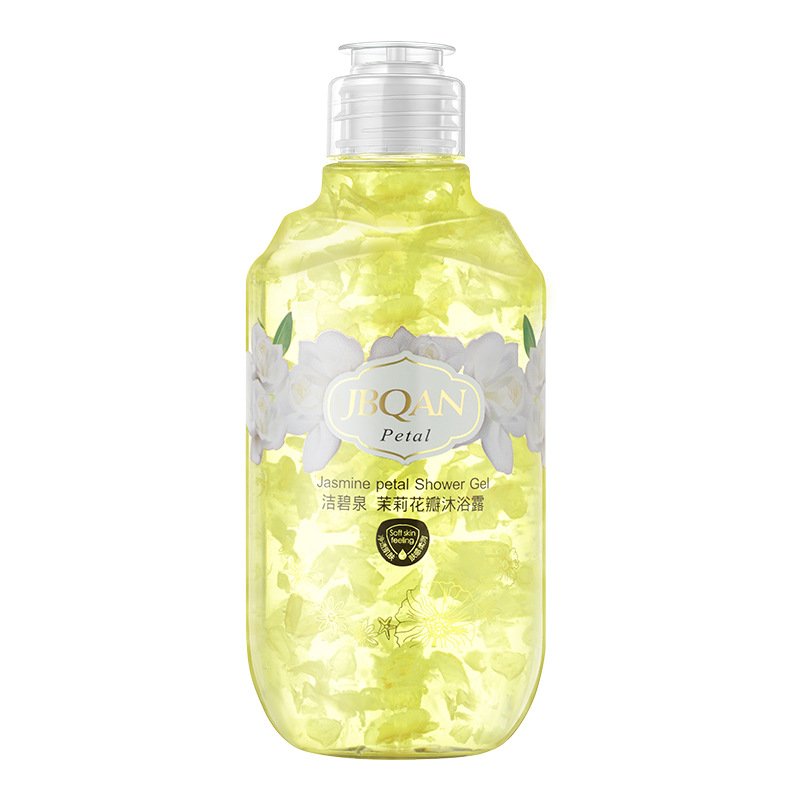 Private Label 350ml Body Wash Jasmine Flower Petals Shower Gel Gentle Cleansing Moisturizing